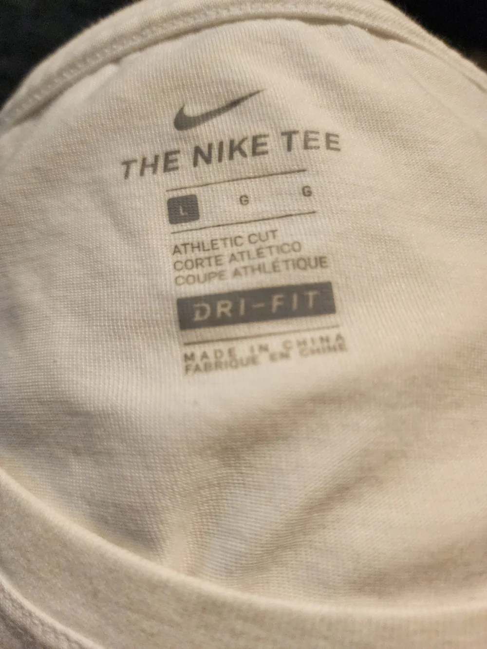 Nike Cream T-Shirt with Black Swoosh